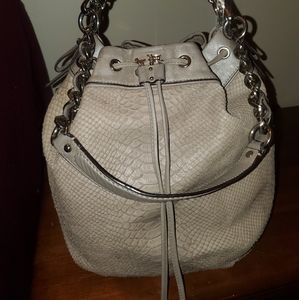 Coach vintage exotic croc print leather satchel rare!!